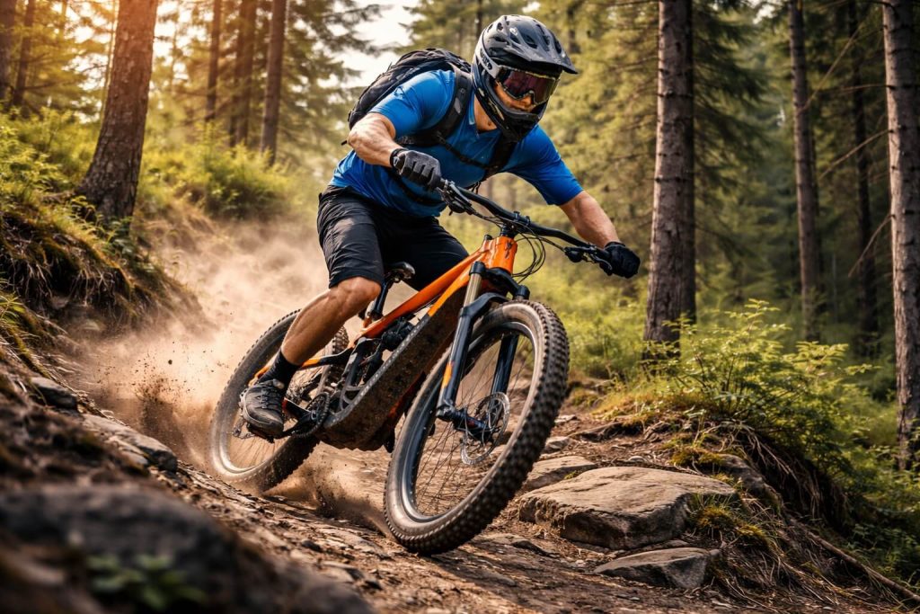 VTTAE enduro en pleine descente